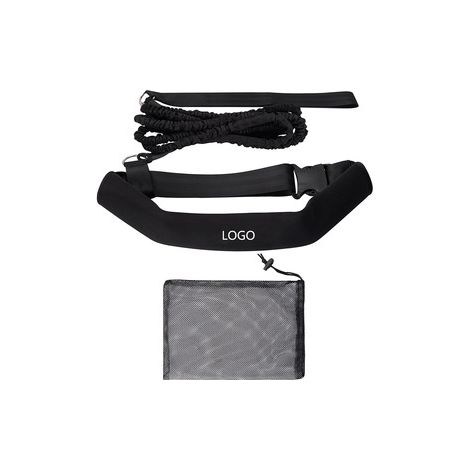 Ceinture d'entraînement à la natation avec câble élastique, kit d'exercice de force pour nageur, nage à contre-courant, équipement d'entraînement aquatique (1/5)