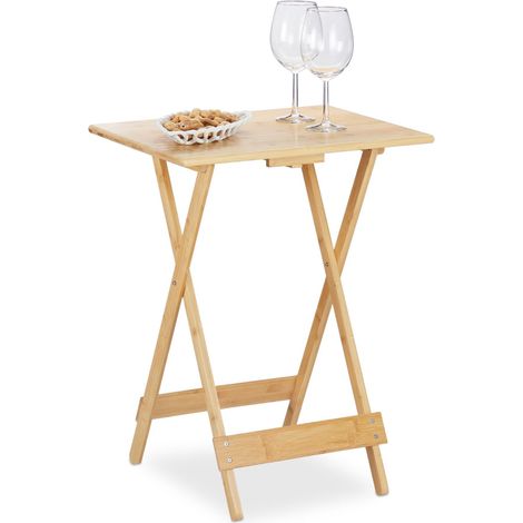 Mesa plegable de bambú (1/5)
