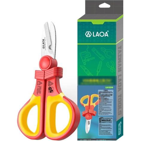 LAOA – Elektrikerschere, VDE 1000V Isolationswiderstands-Spannungsschere, multifunktionale Drahtschere, Heimwerkerschere (1/5)