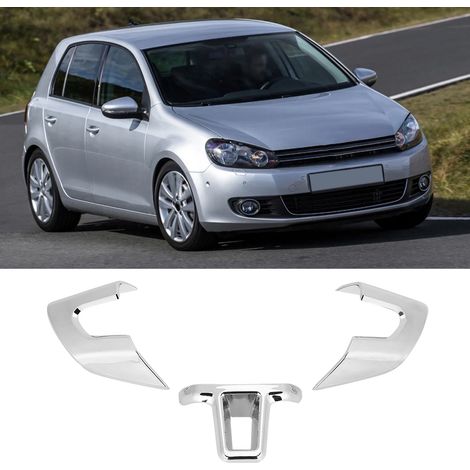 3-teiliges Set Chrom-Lenkradzierleisten-Aufkleber, kompatibel mit GOLF 6/MK6 (1/5)