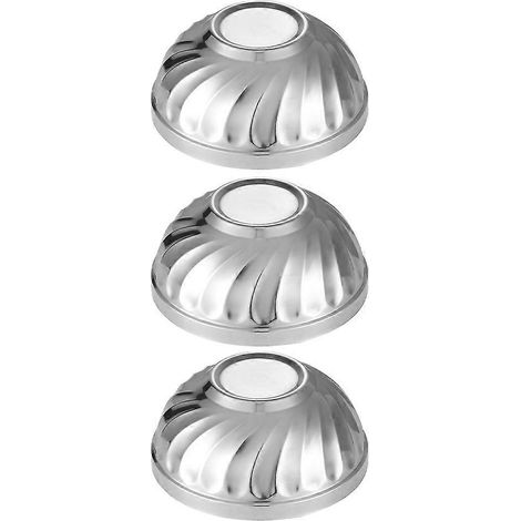 Saladiers isothermes à double paroi en acier inoxydable, lot de 3 (1/5)
