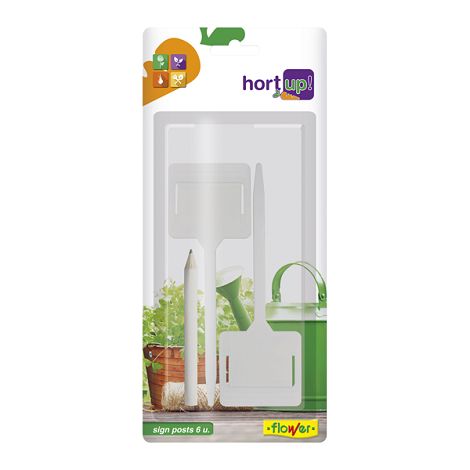 Blume Hort hochversiegelte Big White, um Pflanzen 6 Einheiten zu identifizieren