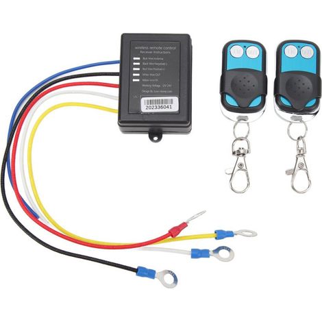 Kit de Télécommande de Treuil sans Fil, Universel, adapté pour Camion, ATV, SUV, Portée de 50 Pieds, DC12V 24V (1/5)
