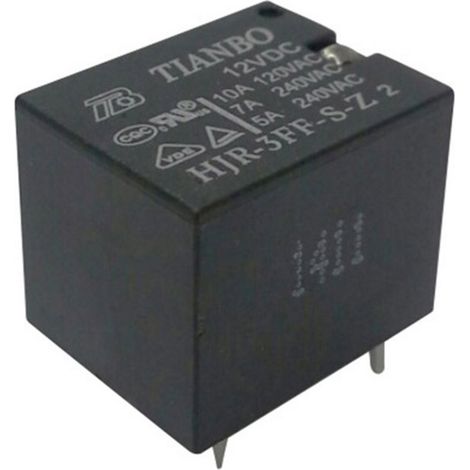 Tianbo Electronics HJR-3FF-S-Z 12VDC Printrelais 12 V/DC 15 A 1 Wechsler 1 St.