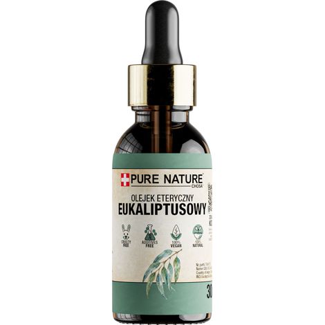 Aceite esencial de eucalipto - 30 ml - 100% natural - Antiséptico y relajante