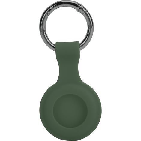 Schutzhülle aus Silikon mit Schlüsselring zur Diebstahlsicherung für iPhone, Militärgrün (1/5)