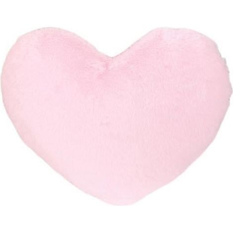 Coussin décoratif - Polyester - Cœur rose pivoine - 46 x 36 cm - Pour enfants - Intérieur (1/2)