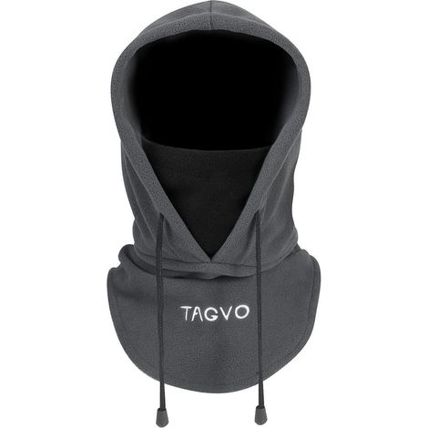Cagoule thermique polaire avec capuche réglable pour homme et femme (1/5)