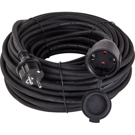 Verlängerungskabel 30 Meter H07RN-F 3x1,5mm² schwarz IP44 (1/3)