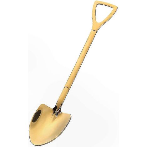 Set mit 2 Retro-Dessertlöffeln mit langem Griff für Kaffee und Gartenarbeit (1/5)