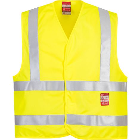 Weste Hv Flammhemmend Farbe: Gelb Größe: L/XL - Portwest