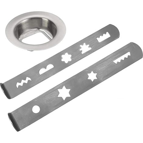 Prensa para galletas de acero inoxidable, molde para moler pasteles, utensilio de repostería fácil de limpiar (1/5)