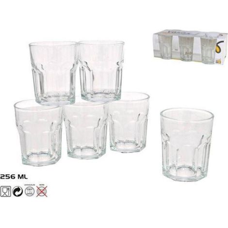 25,6 cls vaso cafe grande cristal mod luna - caja 6 unidades