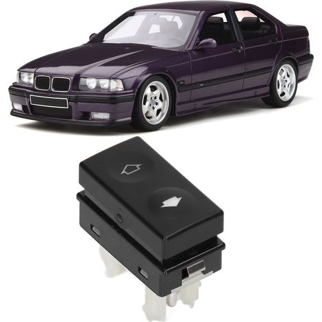 Interrupteur de Fenêtre Électrique  Commande Vitre E36  ABS Antiwear  OEM 61311387916 (1/5)
