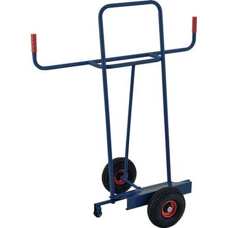 TECWERK Plattenkarre Trgf.350kg H.1440mm Aufl.-L500xB200mm Bereifung Luft saphirblau TW (1/3)
