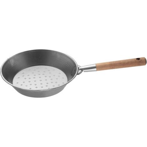 Padella per Castagne Ø 27 cm in Ferro con Manico in Legno – Made in Italy (1/5)