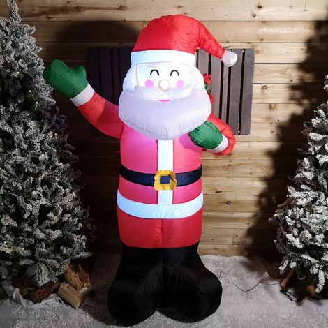 6ft (190cm) LED Christmas Inflatables Outdoor Santa Claus With Gifts Decorations (1/5)