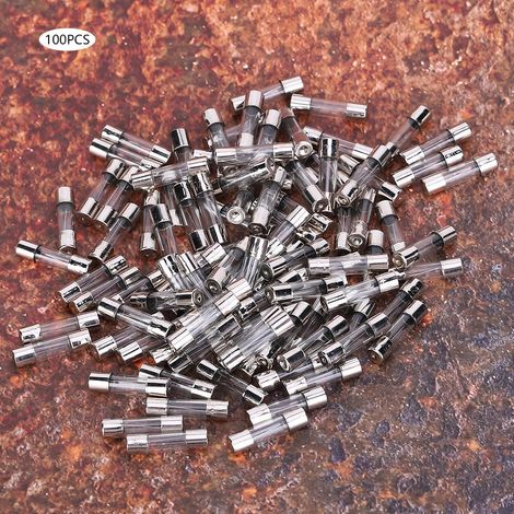 Lot de 100 fusibles en verre à action rapide, accessoires de protection de circuit, 5 x 20 mm, 250 V CA, 10 A (1/5)