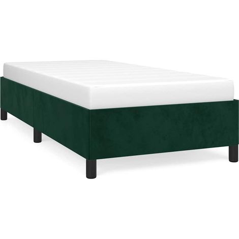 Maison Exclusive - Giroletto senza Materasso Verde Scuro 100x200 cm in Velluto (1/5)