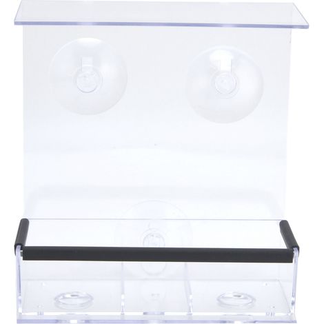 1 Mangeoire à oiseaux automatique en plastique transparent avec 3 ventouses pour fenêtre intérieur extérieur(Troisième trimestre : septembre) (1/5)