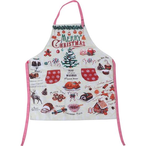 Chef Apron Indoors Outdoors Comfortable Washable Bright Colors Housework Supplies for WomenStyle 4 (1/5)