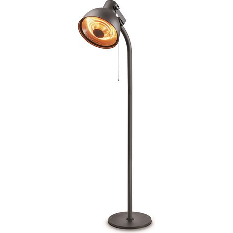 Parasol chauffant électrique 2000W Chauffage Exterieur Terrasse Infrarouge Quartz Hauteur 2.15m Inclinable et Orientable KEMPER (1/5)