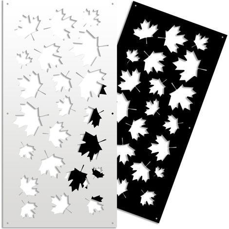 MAPLE - Pannello in PVC traforato - Parasole - Colore: bianco - Misura: 50x150 cm (1/4)