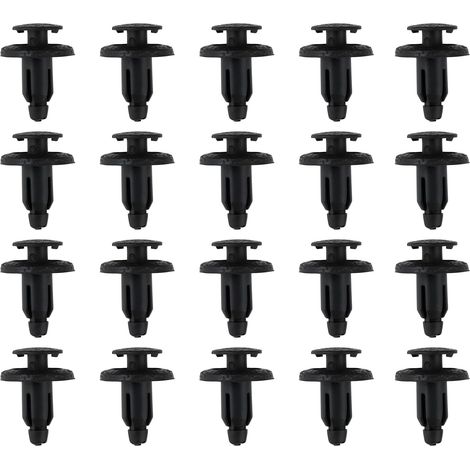 Lot de 20 Clips de Carénage en Plastique Noir Compatible avec 90683GR1003 Et 90683MBW003 Fixations de Panneau de Moto (1/5)