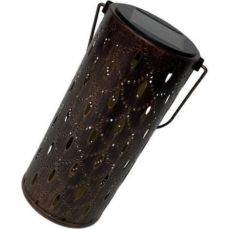 Hangende solar tuinlamp met opengewerkt ontwerp, decoratieve buitenlamp, draagbare lantaarn (1/4)