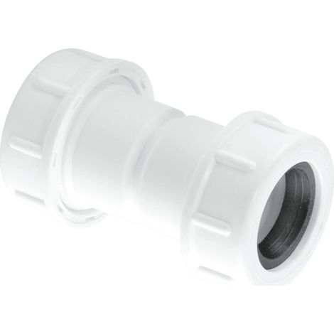 McAlpine R1M-CO Flexible to Rigid Overflow Pipe Straight Connector (1/4)