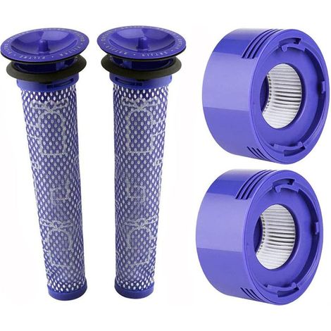 4 Stück Ersatzfilter, kompatibel mit V6 Absolute Staubsaugern, Teilenummer DY-96566101 und DY-9674780, kostenlose Reinigungsbürste (1/5)