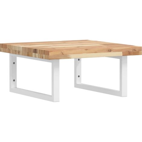 Maison Exclusive - Waschbeckenregal Wandmontage Stahl und Akazien