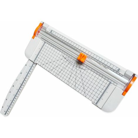 Massicot A4 12 Pouces Papier Rogneuse, Coupe Papier en Titane avec Sécurité automatique pour Découper des photos ou des étiquettes/manuel de bureau/maison， (1/4)