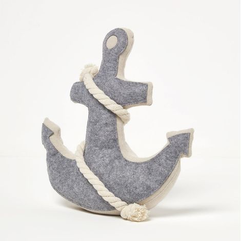 HOMESCAPES Weighted Anchor Fabric Doorstop (1/5)