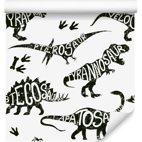 Carta da parati con dinosauri e animali per soggiorno e camera da letto, 50x1000 cm (1/5)
