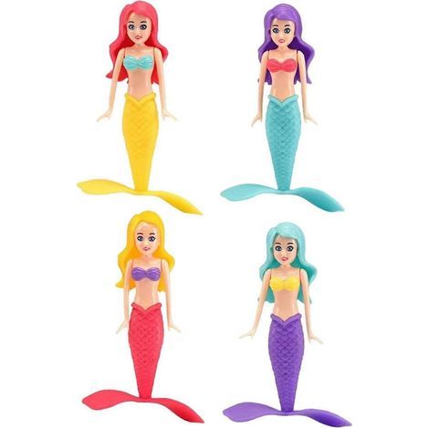 Jouets aquatiques interactifs pour enfants : poupée sirène pour plonger et s'amuser dans la piscine du jardin. (1/5)