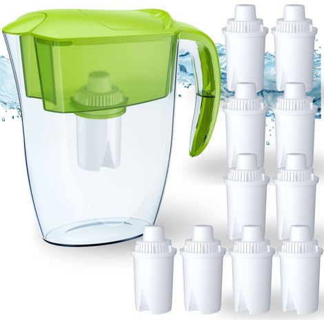 Caraffa filtrante Aquaphor Real Filter Jug 2.9L Lime con 10 cartucce filtranti B15 (1/5)