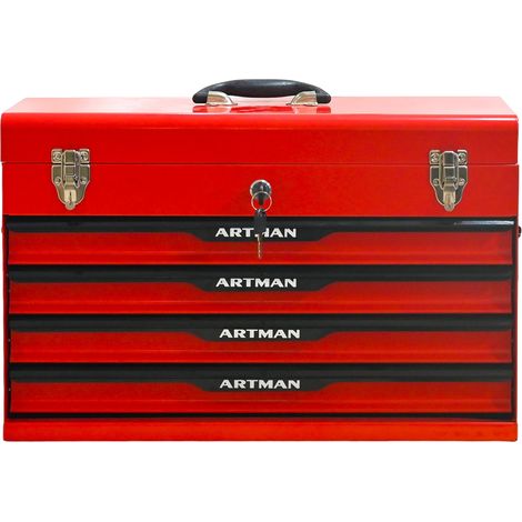 Tragbare werkzeuggeräte mit vier stöpseln und gerätebehälter mit metallschlosser, packgeräte mit einbindung in kühltanks-Rot&Schwarz(Red&Black) (1/5)