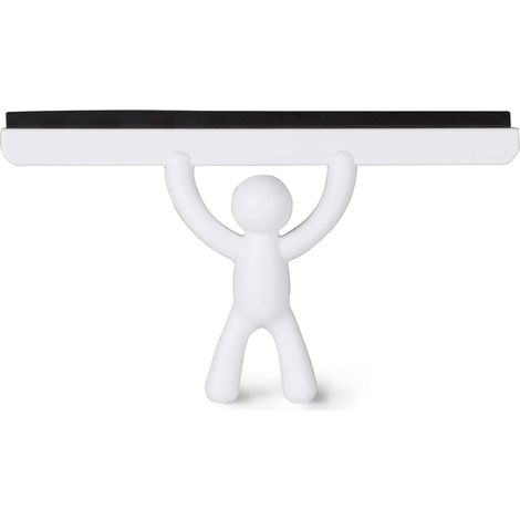 Tergivetro Buddy. Tergivetro per doccia Buddy, colore bianco, dimensioni 26,7x15,9x5,1 cm