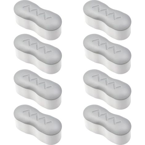 8 Pièces Pare-Chocs pour Siège de Toilette Kit de Pare-Chocs Siège de Toilette avec Adhésif Puissant Universel Patin Abattant WC Adhésif pour Maison, Hôtel, Restaurant (1/5)