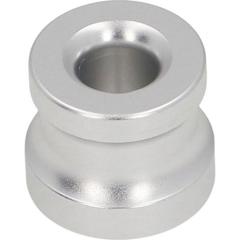 Support stable pour rasoir manuel et brosse de rasage en zinc - Base circulaire argentée pour moustache et barbes (02) - Support de sécurité résistant à la corrosion - 1 unité (1/5)