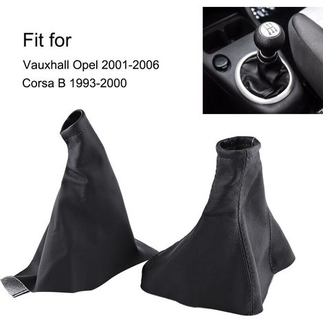 Jeffergarden Housse de protection pour levier de vitesse, housse de protection pour pommeau de levier de vitesse, confortable et résistante à l'usure, noire, adaptée aux voitures-DOU
