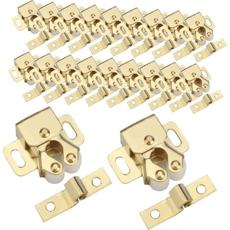 Lot de 20 loquets porte pour armoires camping, car, à pression (1/5)