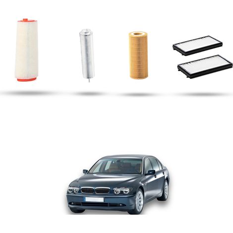 Kit tagliando 4 filtri compatibile con Bmw serie 7 (E65,E66) 730d 160kw dal 2002 (1/5)