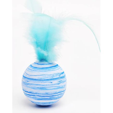 1 jouet interactif pour chat avec motif plumes – léger et durable – pour une utilisation en intérieur – jouet à mâcher stimulant pour garder le chat actif et diverti.