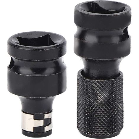 Adaptateur de douille 1/2 1/4 pouce Adaptateur à chocs Ensemble de réducteurs de douilles pour clés à chocs et à cliquet (1/4)