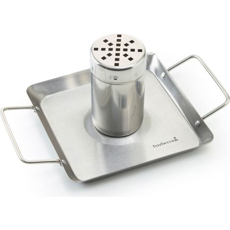 barbecook Girarrosto con vaschetta di Raccolta, girarrosto per Barbecue e Forno, Accessori per Barbecue in Acciaio Inossidabile, 27,5 x 18,5 cm (1/3)