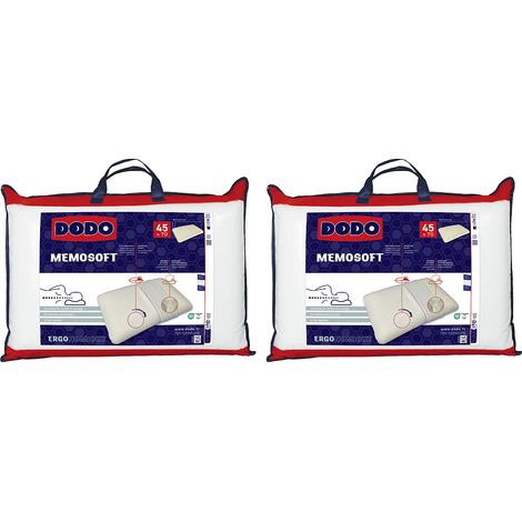 Lotto di 2 guanciali ergonomici memory 45x70 cm - DODO VEGETAL (1/2)