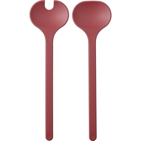Couverts à salade 2 pièces - Lavable au lave-vaisselle - Couverts à salade - Fourchette et cuillère à salade - Vivid mauve (1/5)