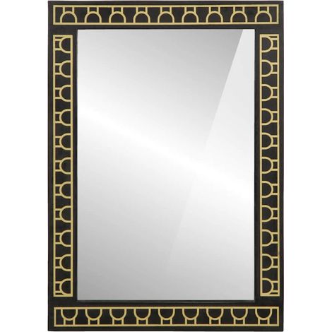 Maison Exclusive - Badspiegel 50x70x2,5 cm Massivholz Mango und G (1/5)